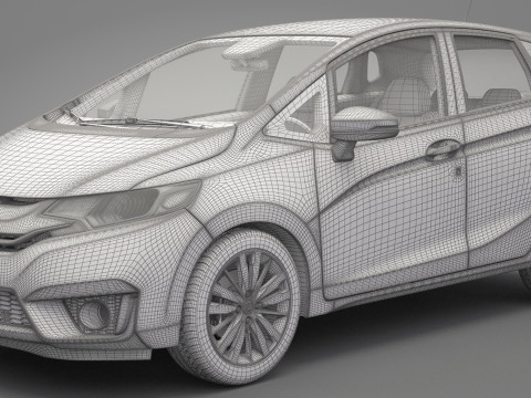 Honda Fit 2015 3D-Modell