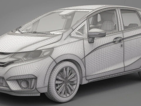 Honda Fit 2015 3D Model