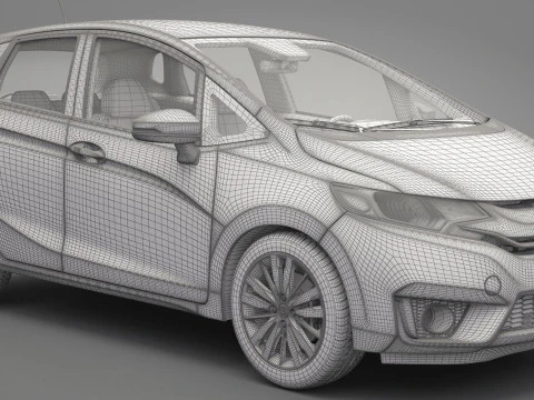 Honda Fit 2015 3D Model