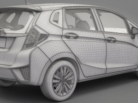 Honda Fit 2015 3D Model