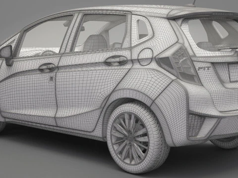 Honda Fit 2015 3D Model