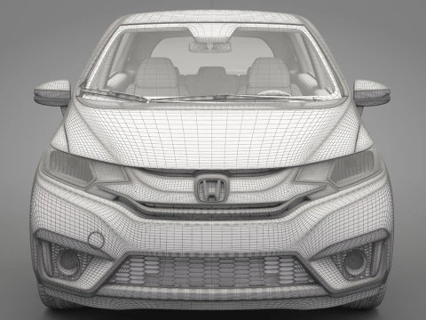 Honda Fit 2015 3D Model
