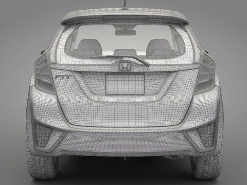 Honda Fit 2015 3D Model