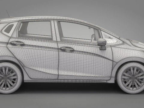 Honda Fit 2015 3D Model