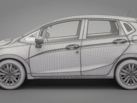 Honda Fit 2015 3D Model
