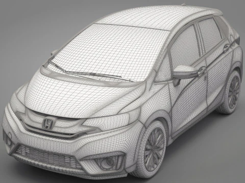 Honda Fit 2015 3D Model