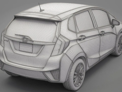 Honda Fit 2015 3D Model