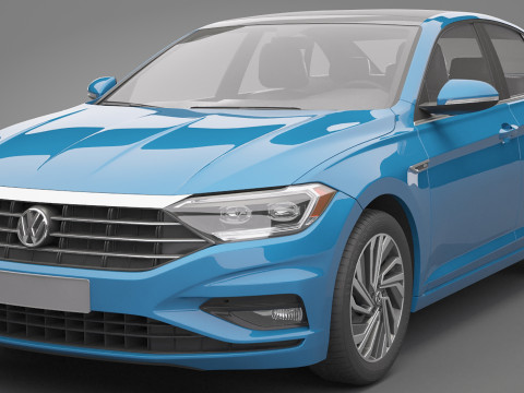Volkswagen Jetta 2018 3D Model