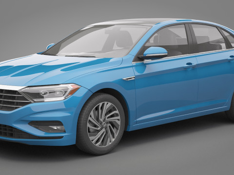 Volkswagen Jetta 2018 3D Model