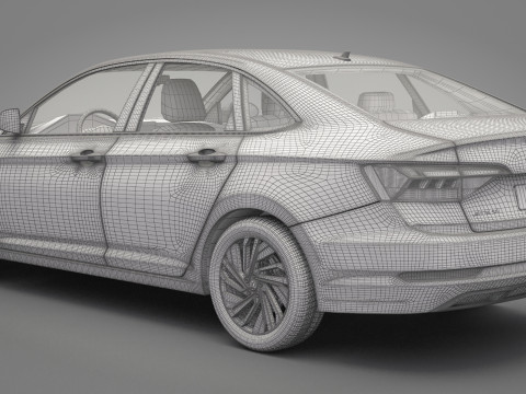 Volkswagen Jetta 2018 3D Model