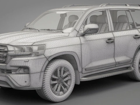 Toyota Land Cruiser J200 2016 3D Model