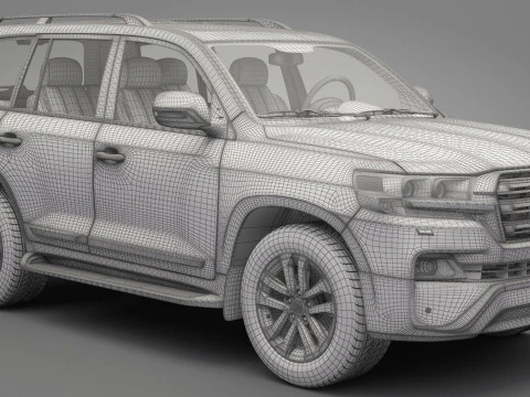 Toyota Land Cruiser J200 2016 3D Model
