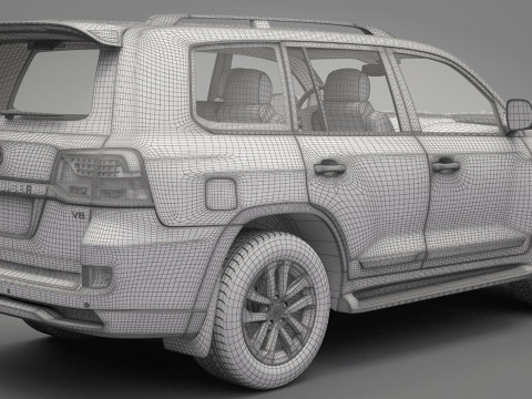 Toyota Land Cruiser J200 2016 3D Model