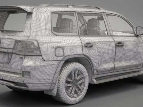 Toyota Land Cruiser J200 2016 3D Model