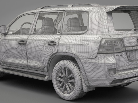 Toyota Land Cruiser J200 2016 3D Model