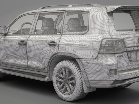 Toyota Land Cruiser J200 2016 3D Model