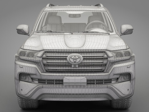Toyota Land Cruiser J200 2016 3D Model
