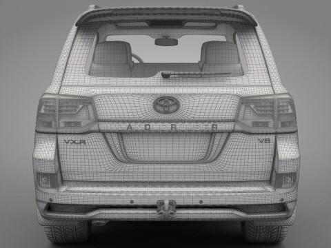 Toyota Land Cruiser J200 2016 3D Model