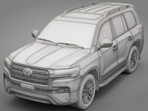 Toyota Land Cruiser J200 2016 3D Model