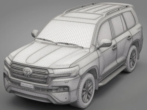 Toyota Land Cruiser J200 2016 3D Model