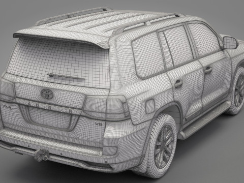 Toyota Land Cruiser J200 2016 3D Model