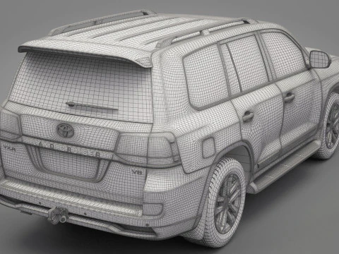 Toyota Land Cruiser J200 2016 3D Model