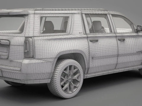GMC Yukon 2014 3D Model