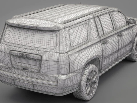 GMC Yukon 2014 3D Model