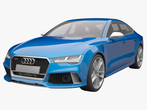 Audi RS7 Sportback 2016 3D Model