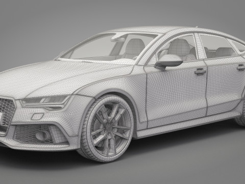 Audi RS7 Sportback 2016 3Dモデル