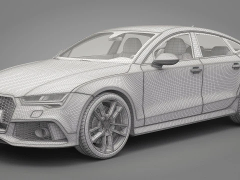 Audi RS7 Sportback 2016 3D Model
