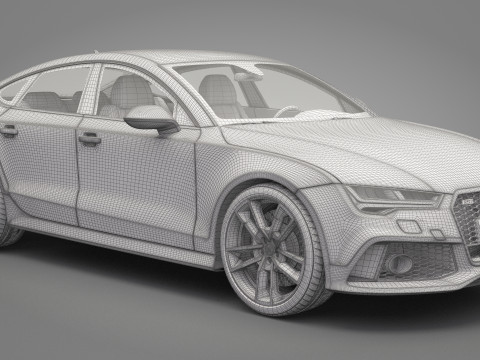 Audi RS7 Sportback 2016 3Dモデル