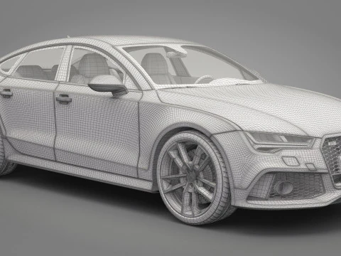 Audi RS7 Sportback 2016 3D Model