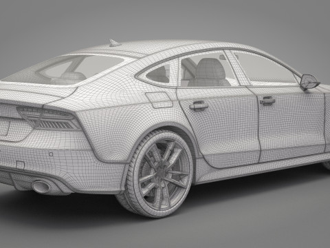 Audi RS7 Sportback 2016 3Dモデル