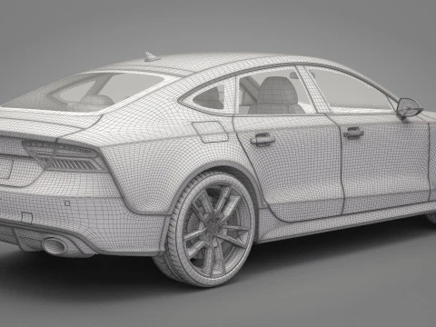 Audi RS7 Sportback 2016 3D Model