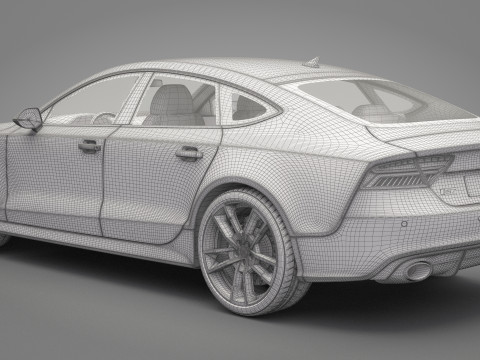 Audi RS7 Sportback 2016 3Dモデル