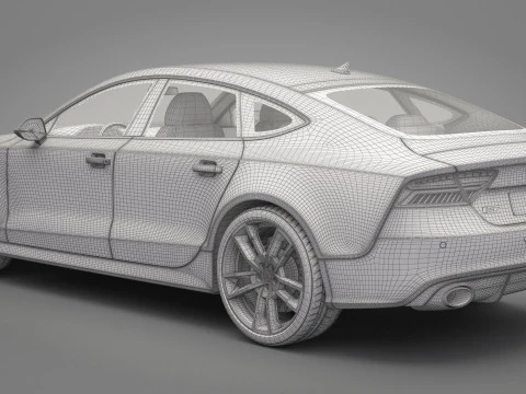 Audi RS7 Sportback 2016 3D Model