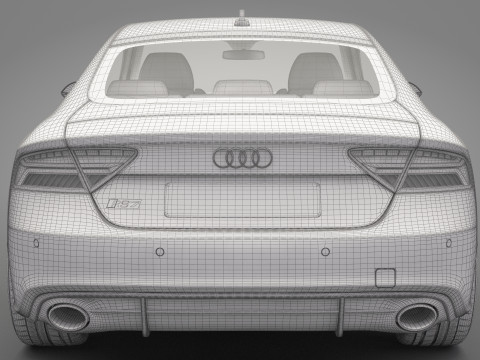 Audi RS7 Sportback 2016 3Dモデル