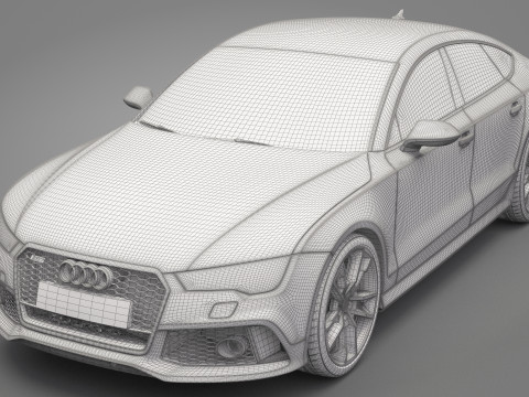 Audi RS7 Sportback 2016 3Dモデル