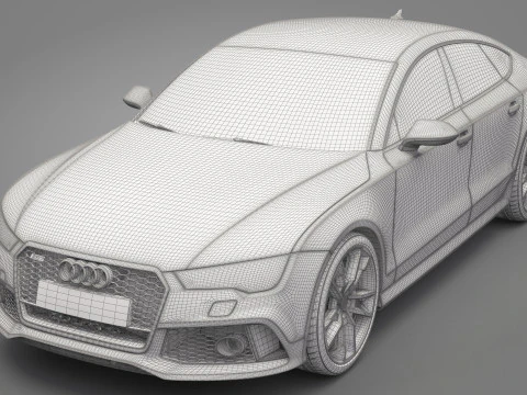 Audi RS7 Sportback 2016 3D Model