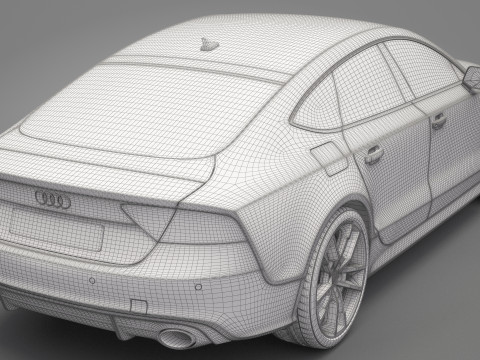 Audi RS7 Sportback 2016 3Dモデル