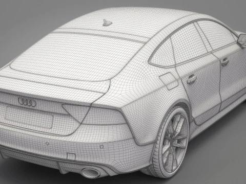 Audi RS7 Sportback 2016 3D Model