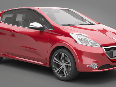 Peugeot 208 GTI 3D Model