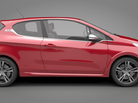 Peugeot 208 GTI 3D Model