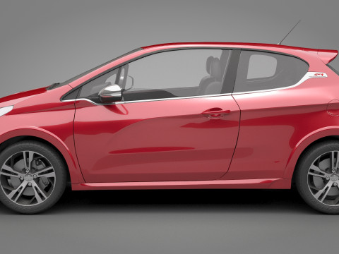 Peugeot 208 GTI 3D Model