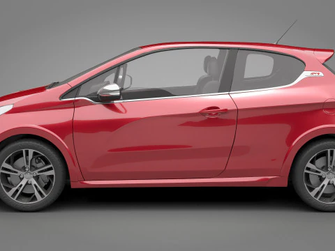 Peugeot 208 GTI 3D Model