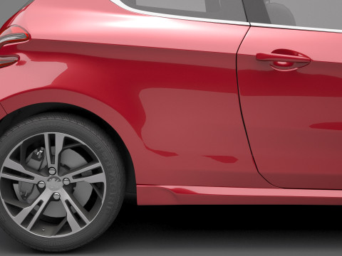 Peugeot 208 GTI 3D Model