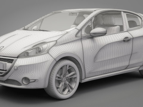 Peugeot 208 GTI 3D Model