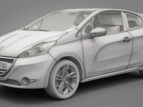 Peugeot 208 GTI 3D Model