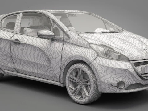 Peugeot 208 GTI 3D Model